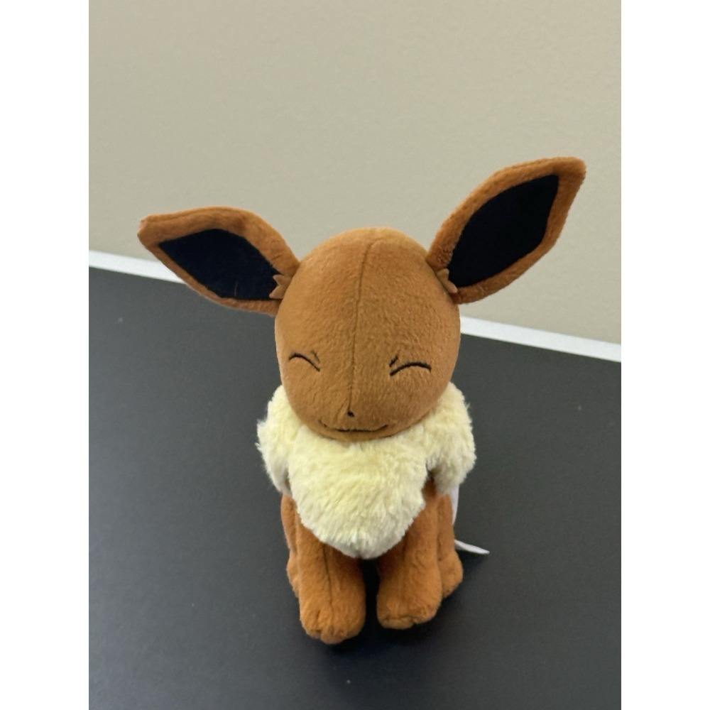 Pokemon Eevee Smile Tomy Plush Stuffed Animal Toy Doll